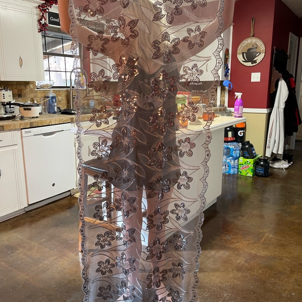 Beautiful silver scarf - Picture 2 of 7